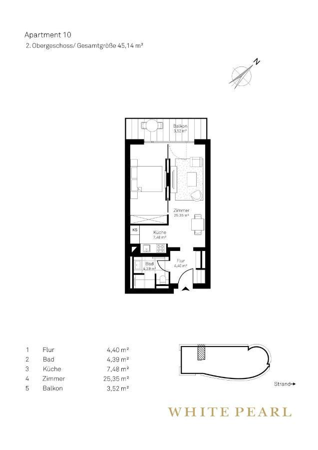 White Pearl Apartment 2.10 蒂门多弗施特兰德 外观 照片